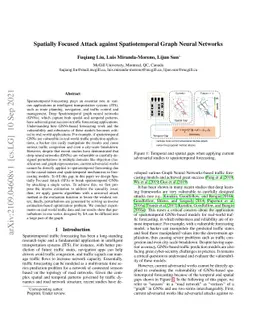 Spatially Focused Attack against Spatiotemporal Graph Neural Networks
