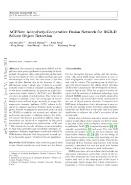 ACFNet: Adaptively-Cooperative Fusion Network for RGB-D Salient Object
  Detection