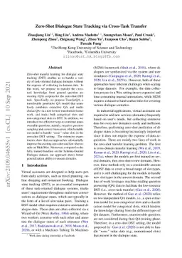 Zero-Shot Dialogue State Tracking via Cross-Task Transfer