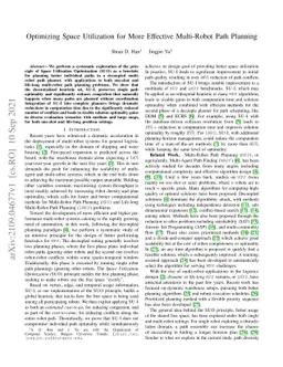 Optimizing Space Utilization for More Effective Multi-Robot Path
  Planning