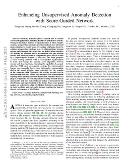Enhancing Unsupervised Anomaly Detection with Score-Guided Network