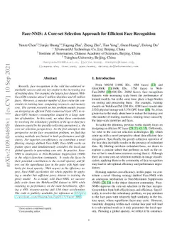 Face-NMS: A Core-set Selection Approach for Efficient Face Recognition
