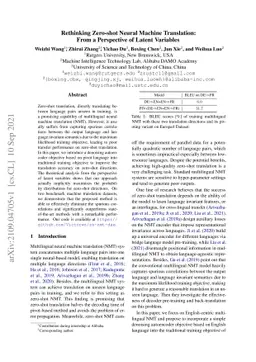 Rethinking Zero-shot Neural Machine Translation: From a Perspective of
  Latent Variables