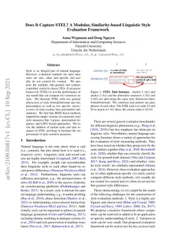 Does It Capture STEL? A Modular, Similarity-based Linguistic Style
  Evaluation Framework