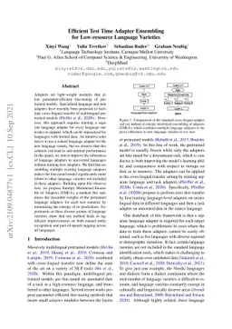 Efficient Test Time Adapter Ensembling for Low-resource Language
  Varieties