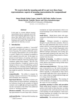 We went to look for meaning and all we got were these lousy
  representations: aspects of meaning representation for computational
  semantics