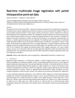 Real-time multimodal image registration with partial intraoperative
  point-set data
