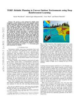 TERP: Reliable Planning in Uneven Outdoor Environments using Deep
  Reinforcement Learning