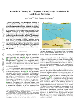 Prioritized Planning for Cooperative Range-Only Localization in
  Multi-Robot Networks