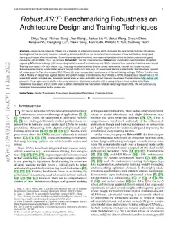 RobustART: Benchmarking Robustness on Architecture Design and Training
  Techniques