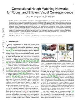 Convolutional Hough Matching Networks for Robust and Efficient Visual
  Correspondence