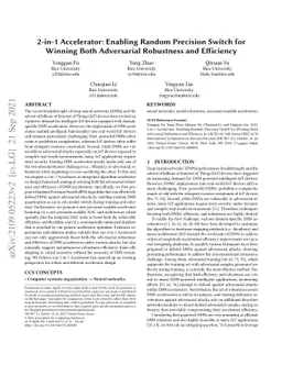 2-in-1 Accelerator: Enabling Random Precision Switch for Winning Both Adversarial Robustness and Efficiency