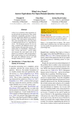 What's in a Name? Answer Equivalence For Open-Domain Question Answering