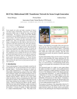 BGT-Net: Bidirectional GRU Transformer Network for Scene Graph
  Generation