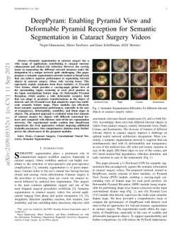 DeepPyram: Enabling Pyramid View and Deformable Pyramid Reception for
  Semantic Segmentation in Cataract Surgery Videos