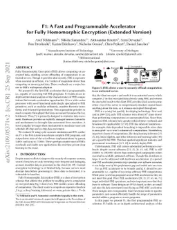 F1: A Fast and Programmable Accelerator for Fully Homomorphic Encryption
  (Extended Version)