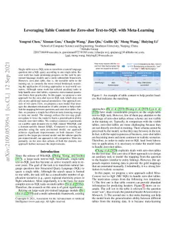 Leveraging Table Content for Zero-shot Text-to-SQL with Meta-Learning