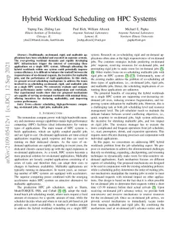 Hybrid Workload Scheduling on HPC Systems