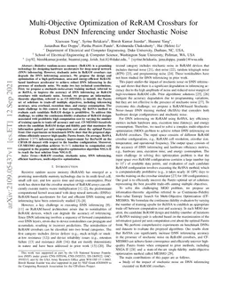 Multi-Objective Optimization of ReRAM Crossbars for Robust DNN Inferencing under Stochastic Noise
