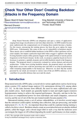 Check Your Other Door! Creating Backdoor Attacks in the Frequency Domain