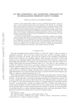 On the consistency and asymptotic normality of multiparameter persistent
  Betti numbers