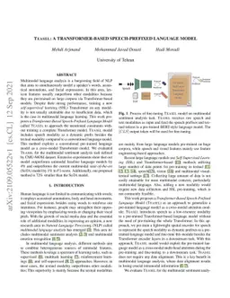 TEASEL: A Transformer-Based Speech-Prefixed Language Model