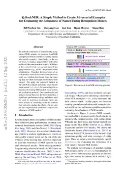 RockNER: A Simple Method to Create Adversarial Examples for Evaluating
  the Robustness of Named Entity Recognition Models