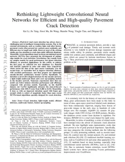 Rethinking Lightweight Convolutional Neural Networks for Efficient and
  High-quality Pavement Crack Detection