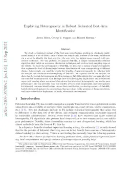 Exploiting Heterogeneity in Robust Federated Best-Arm Identification