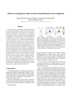 ADNet: Leveraging Error-Bias Towards Normal Direction in Face Alignment