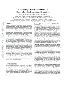 Cardinality Estimation in DBMS: A Comprehensive Benchmark Evaluation