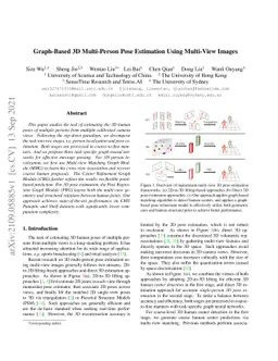 Graph-Based 3D Multi-Person Pose Estimation Using Multi-View Images
