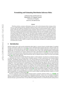 Formalizing and Estimating Distribution Inference Risks