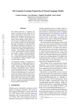 The Grammar-Learning Trajectories of Neural Language Models