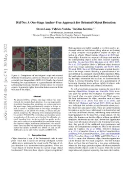 DAFNe: A One-Stage Anchor-Free Approach for Oriented Object Detection