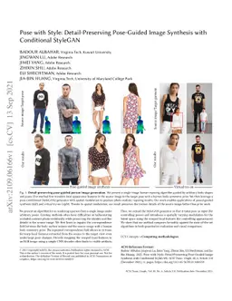 Pose with Style: Detail-Preserving Pose-Guided Image Synthesis with
  Conditional StyleGAN