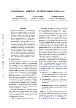 Connecting degree and polarity: An artificial language learning study