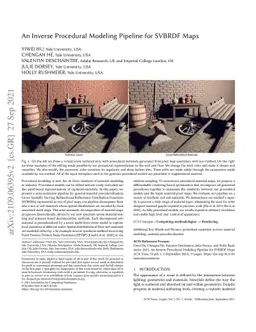 An Inverse Procedural Modeling Pipeline for SVBRDF Maps