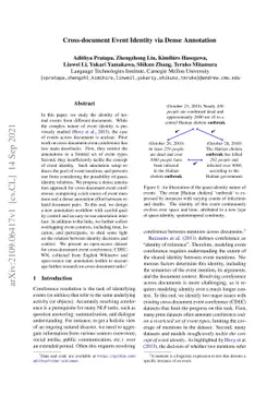 Cross-document Event Identity via Dense Annotation