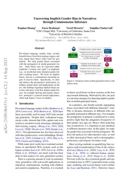 Uncovering Implicit Gender Bias in Narratives through Commonsense
  Inference