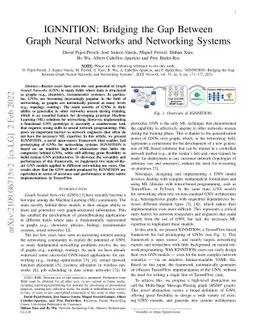IGNNITION: Bridging the Gap Between Graph Neural Networks and Networking
  Systems