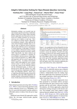 Adaptive Information Seeking for Open-Domain Question Answering