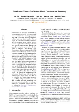 Broaden the Vision: Geo-Diverse Visual Commonsense Reasoning