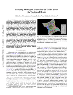 Analyzing Multiagent Interactions in Traffic Scenes via Topological
  Braids