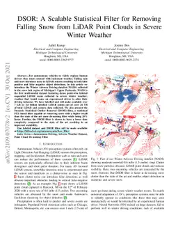 DSOR: A Scalable Statistical Filter for Removing Falling Snow from LiDAR
  Point Clouds in Severe Winter Weather