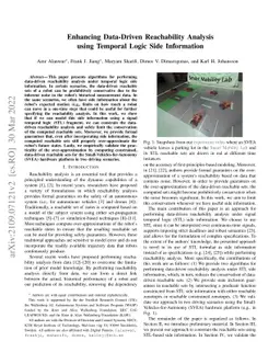 Enhancing Data-Driven Reachability Analysis using Temporal Logic Side
  Information