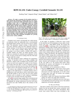 ROW-SLAM: Under-Canopy Cornfield Semantic SLAM