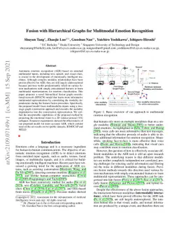 Fusion with Hierarchical Graphs for Mulitmodal Emotion Recognition