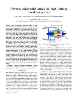 Universal Adversarial Attack on Deep Learning Based Prognostics