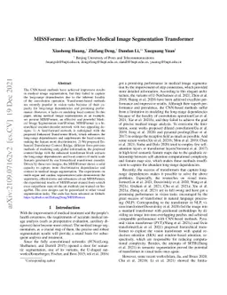 MISSFormer: An Effective Medical Image Segmentation Transformer